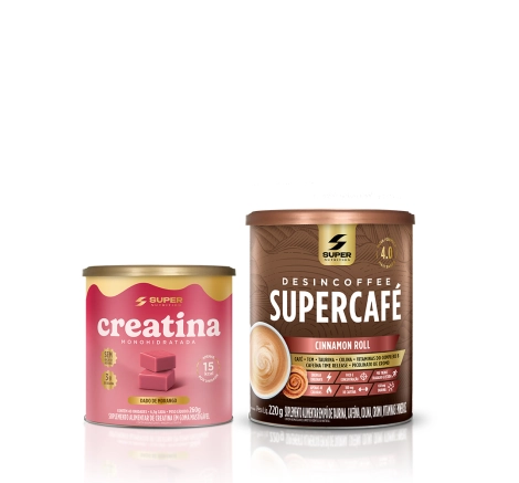 Caramelo de Creatina Sabor Morango + Supercafé