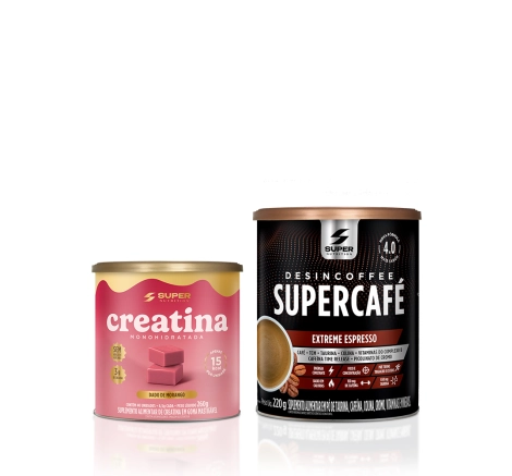 Caramelo de Creatina Sabor Morango + Supercafé