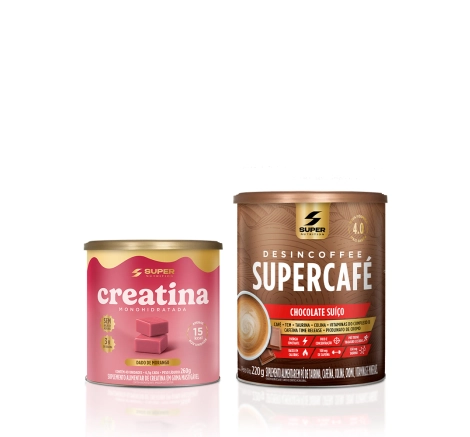 Caramelo de Creatina Sabor Morango + Supercafé