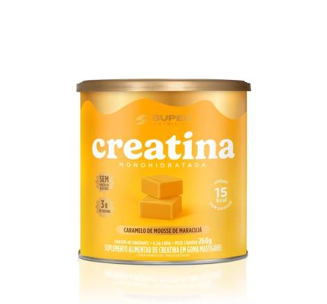 Caramelo de Creatina sabor Mousse de Maracujá (40 unidades) Caramelo de Creatina sabor Mousse de Maracujá (40 unidades)