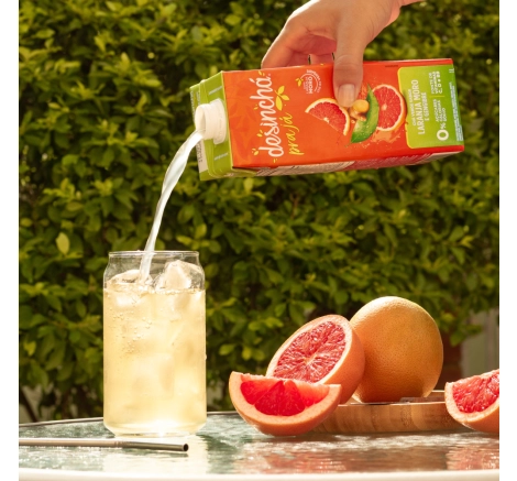 Chá Gelado Laranja Moro e Gengibre Desinchá Pra Já (1 litro)