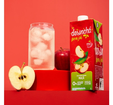 Chá Gelado Maçã Desinchá Pra Já (1 litro)