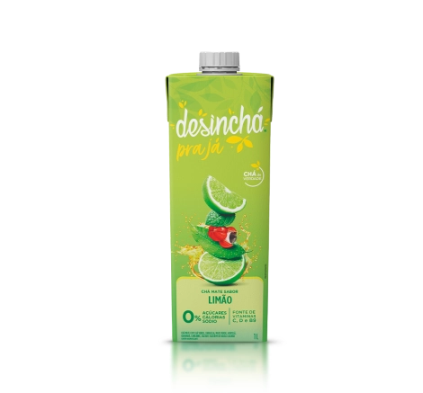 Desinchá Pra Já Chá Mate Sabor Limão (1 litro)