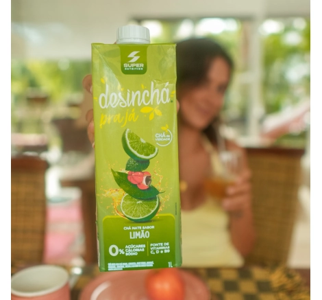 Desinchá Pra Já Chá Mate Sabor Limão (1 litro)