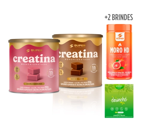 Combo Definição Inteligente (Creatinas Brigadeiro e Morango + 2 Brindes)