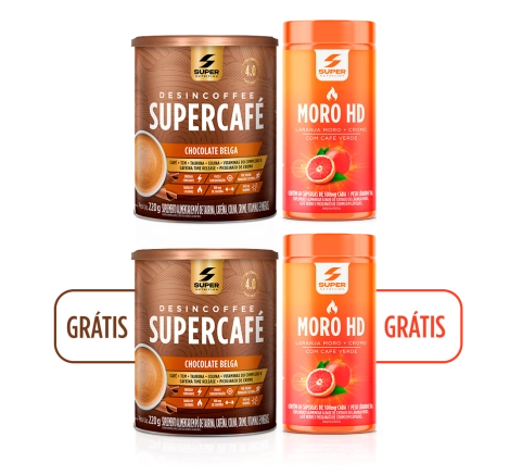 Combo Em Dobro: Supercafé Chocolate Belga + Moro HD