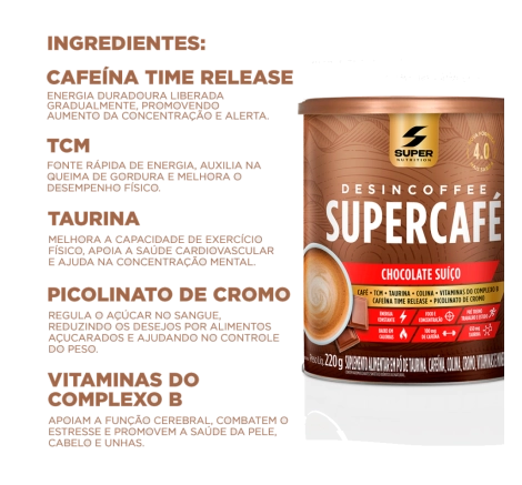 Combo Em Dobro: Supercafé Chocolate Suíço + Moro HD