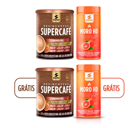 Combo Em Dobro: Supercafé Cinnamon Roll + Moro HD