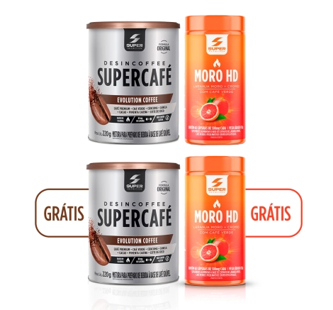 Combo Em Dobro: Supercafé Evolution Coffee + Moro HD