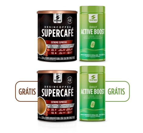 Combo Em Dobro: Supercafé Extreme + Active Boost Combo Em Dobro: Supercafé Extreme + Active Boost