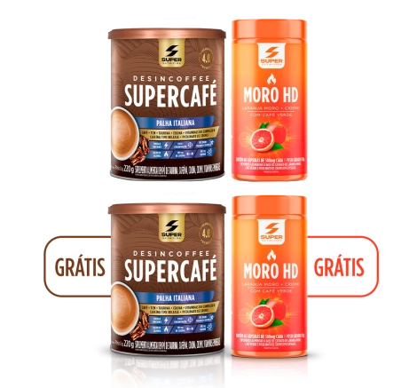 Combo Em Dobro: Supercafé Palha Italiana + Moro HD