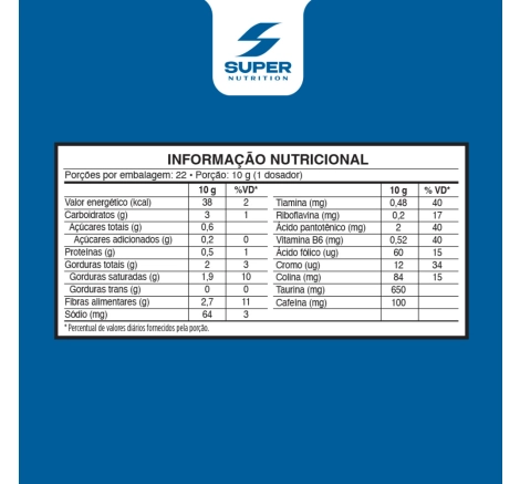 tabela nutricional