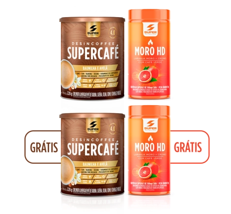 Combo Supercafé Baunilha + Moro HD + Leve o Dobro