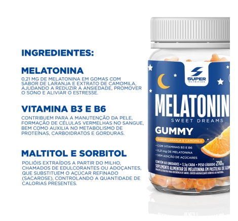 Compre 01 Caramelo de Creatina sabor Brigadeiro, Ganhe 01 Melatonina Gummy