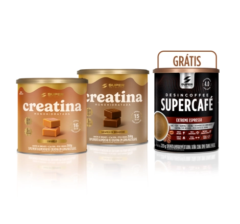 Compre 02 Caramelos de Creatina, Ganhe&nbsp;01&nbsp;Supercafé