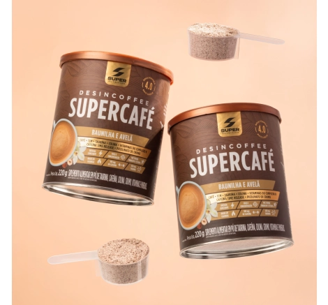 Compre 02 Supercafés Baunilha c/ Avelã, Ganhe 01 Caneca de Brinde