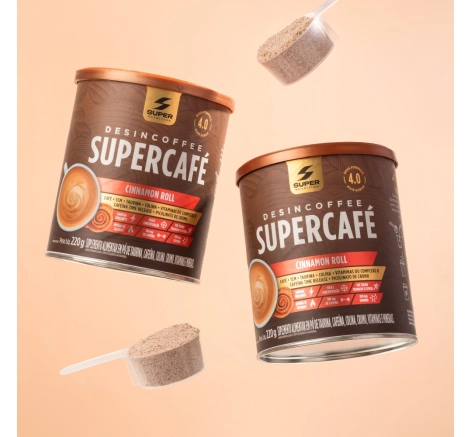 Compre 02 Supercafés Cinnamon Roll, Ganhe 01 Caneca de Brinde