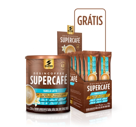 Compre 1 Lata, Ganhe Caixa do Stick Desincoffee Supercafé Vanilla Latte