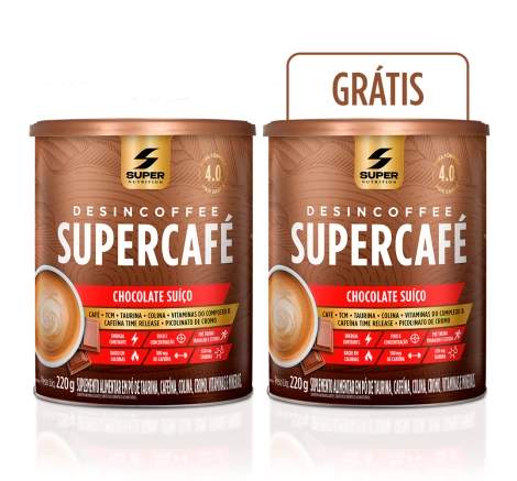 Compre 1, Leve 2 Supercafé Desincoffee Chocolate Suíço 220g