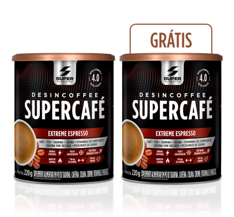 2 Latas Supercafé Desincoffee Extreme Espresso 220g