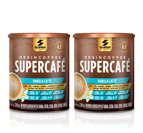 02 Latas de Supercafé Vanilla Latte