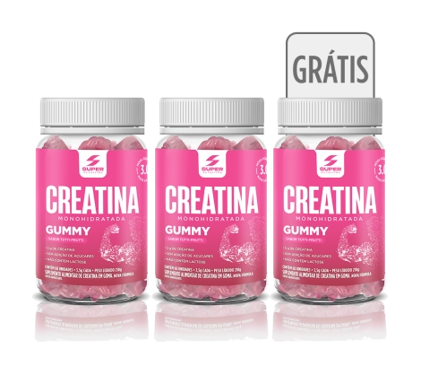 Compre 2 Leve 3 Super Gummy Creatina Sabor Tutti-Frutti