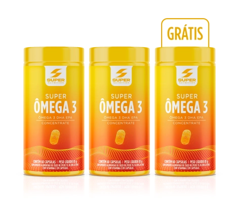 Kit com 3 unidades do Super Ômega 3 EPA + DHA (60 cápsulas) frente