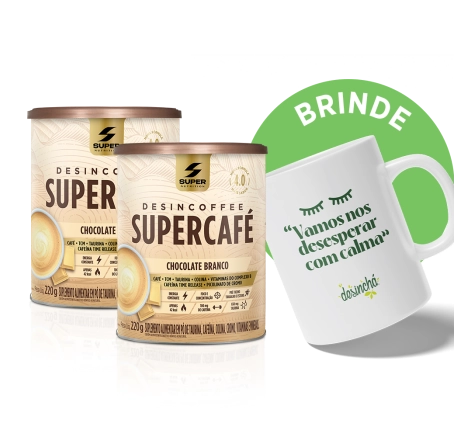 Compre 2 Supercafés Chocolate Branco, Ganhe Caneca | Desesperar com Calma