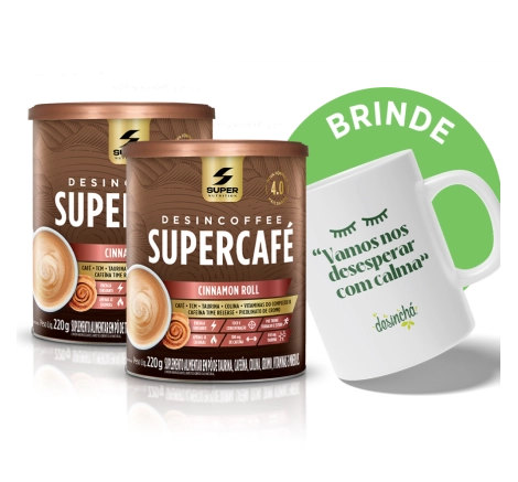 Compre 2 Supercafés Cinnamon Roll, Ganhe Caneca | Desesperar com Calma