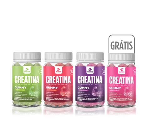 Kit 04 Super Gummy Creatina Sabores