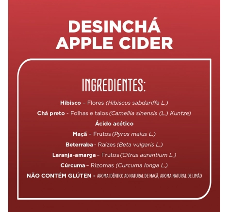 Tabela Nutricional Desinchá Apple Cider 30 sachês