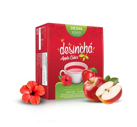 Desinchá Abacaxi com Limão + Apple Cider (30 sachês) + Brinde