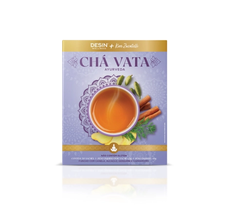 Desinchá Ayurveda Vata + Apple Cider (30 sachês) + Brinde