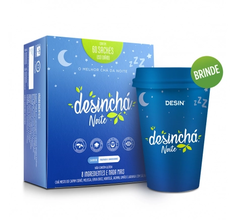 Desinchá Noite + Copo Azul Desinchá Noite + Copo Azul