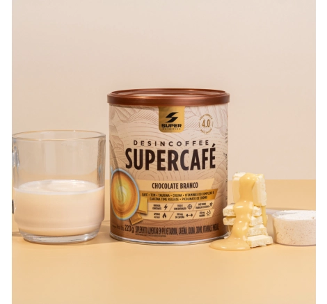 lata caneca Desincoffee Supercafé Chocolate Branco