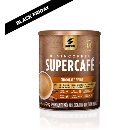 Lata Supercafé Desincoffee Chocolate Belga 220g Lata Supercafé Desincoffee Chocolate Belga 220g