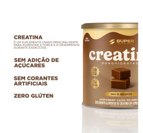 Combo 02 Caramelos de Creatina + Supersono (Brinde)