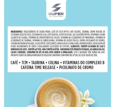 Lista Ingredientes Desincoffee Supercafé Vanilla Latte 220g
