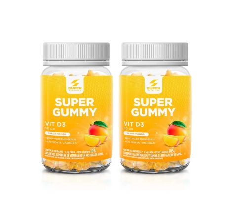 kit 02 Gummy Vit D3 Sunshine Sabor Manga 30 gomas