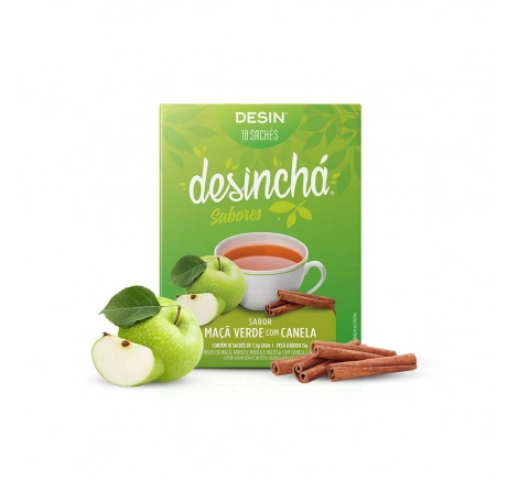desinchá chá para desinchar 10 saches maca com canela