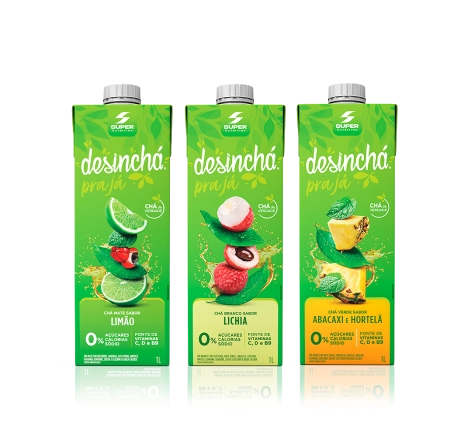 Kit 03 Desinchá Pra Já - Chá Gelado - Sabores