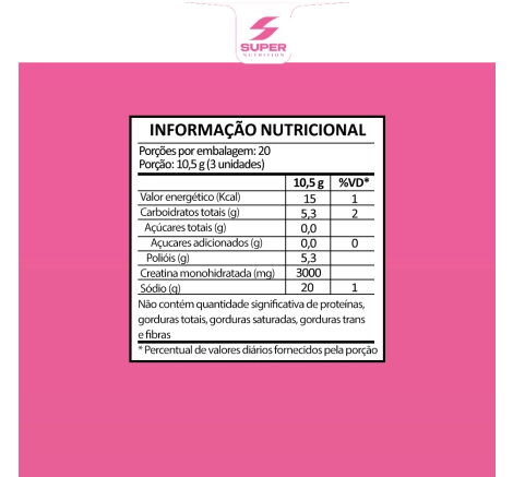 Kit 04 Super Gummy Creatina Tutti-Frutti