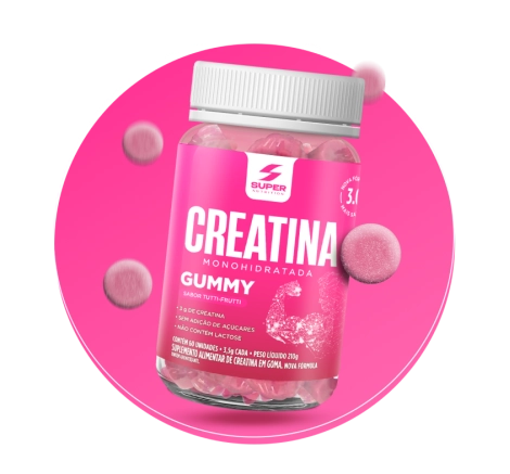 Kit 04 Super Gummy Creatina Sabores