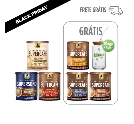 Compre 3, Leve 6: Supercafé em Dobro + Copo de Brinde