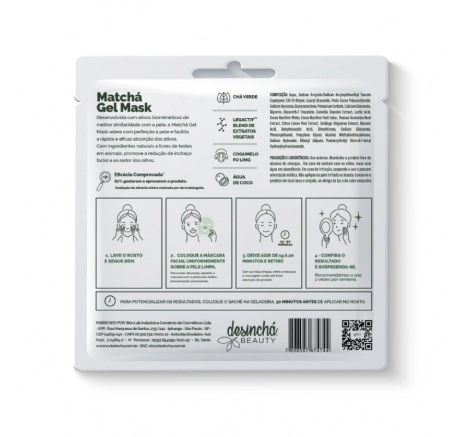 Matchá Gel Mask - 8 unidades