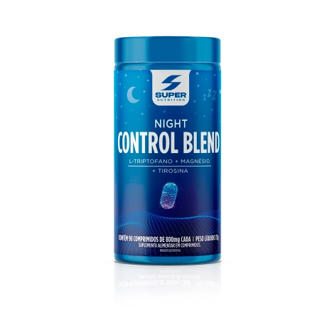 Night Control Blend Super Caps 90 caps Super Nutrition com Magnésio e L-Triptofano