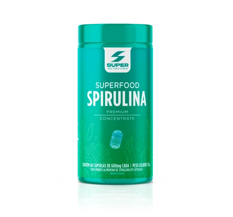 Superfood Spirulina 60 cápsulas frente