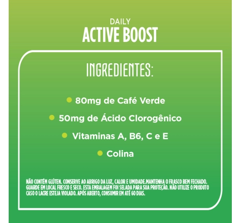 Ingredientes e benefícios Super Active Boost 90 cápsulas