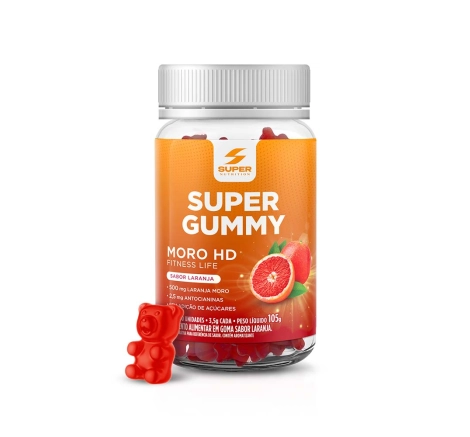 Super Gummy moro HD laranja moro em formato de urso