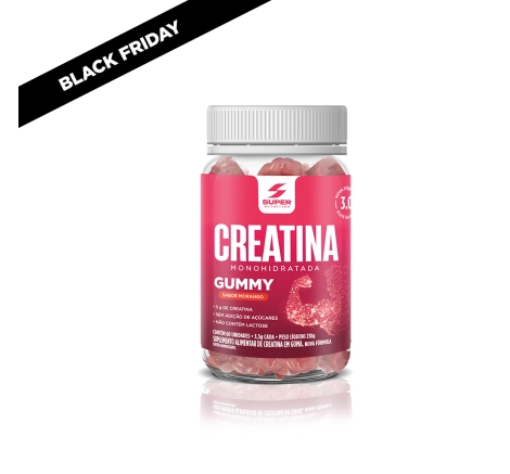 Super Gummy Creatina Sabor Morango (60 gomas)